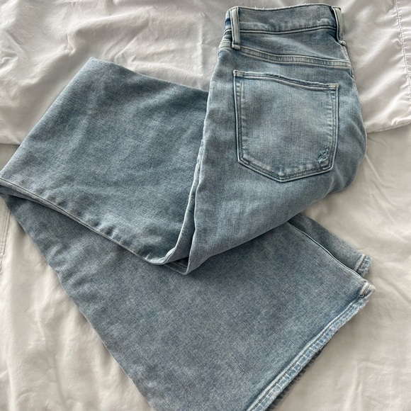 Abercrombie & Fitch Curve Love Flare Leg Jeans sz 8 Tall - Picture 2 of 7